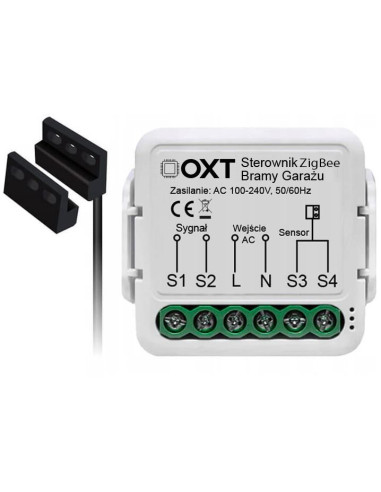 Moduł Oxt Z Sensorem Do Silnika Bramy Garażu Zigbee Tuya