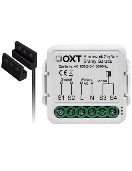 Moduł Oxt Z Sensorem Do Silnika Bramy Garażu Zigbee Tuya
