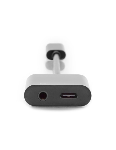 Digitus Adapter / Konwerter Usb Typu C, Typ C Na Usb Typu C + Gniazdo 3,5 Mm