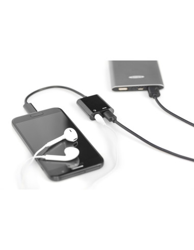 Digitus Adapter / Konwerter Usb Typu C, Typ C Na Usb Typu C + Gniazdo 3,5 Mm
