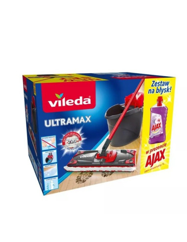 Zestaw Vileda Ultramax Box + Ajax