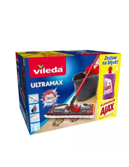 Zestaw Vileda Ultramax Box + Ajax