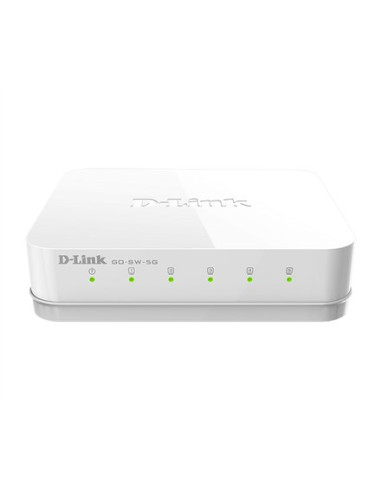D-Link Go-Sw-5G Switch Niezarządzalny Gigabit Ethernet (10/100/1000) Biały