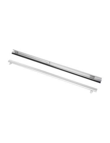 Listwa Aluminiowa Do Zawieszania Plakatu Klip 2X70Cm + Przyssawka 45Mm X2Szt Z Haczykiem