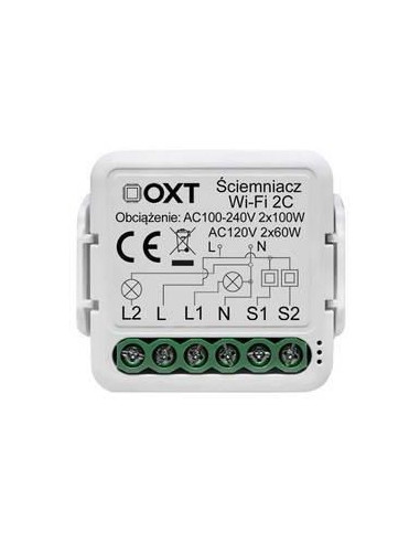 Moduł Oxt Mini Ściemniacz 2 Obwody Wifi Tuya