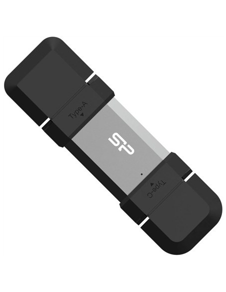 Silicon Power Sp128Gbuc3C51V1S Pamięć Usb 128 Gb Usb Type-A / Usb Type-C 3.2 Gen 1 (3.1 Gen 1) Czarny, Srebrny