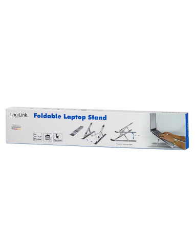 Logilink Aa0134 Stojak Na Laptop Podstawka Na Notebooka Srebrny 40,6 Cm (16")