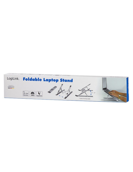 Logilink Aa0134 Stojak Na Laptop Podstawka Na Notebooka Srebrny 40,6 Cm (16")