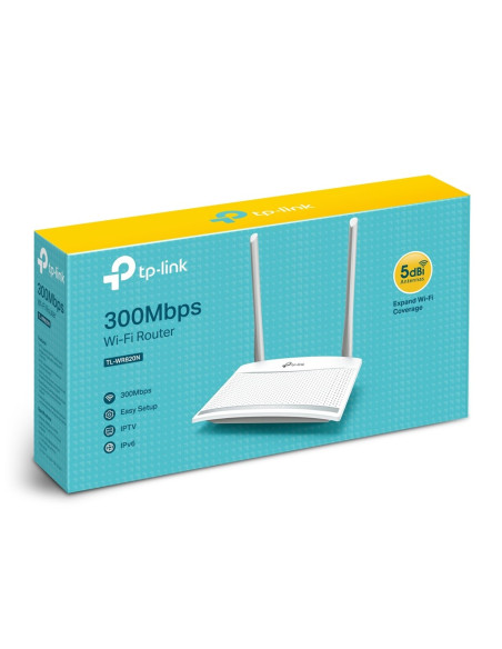 Tp-Link Tl-Wr820N Router Bezprzewodowy Fast Ethernet Jedna Częstotliwości (2,4 Ghz) Biały