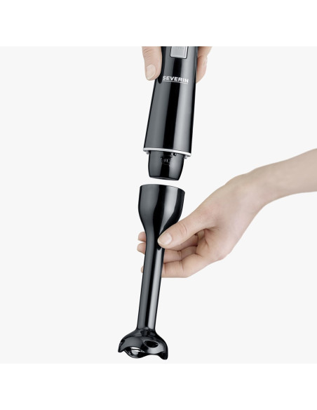Severin Blender Ręczny Czarny, Turbo, Obroty 13000 Obr./ Min, 100% Wolny Od Bpa, Ergonomiczne Wzornictwo, Moc 170W Sm3770