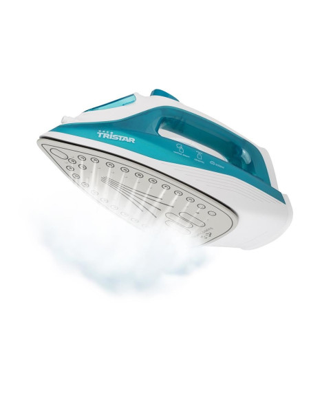 Tristar St-8300 Żelazko Żelazko Parowe Płyta Ceramiczna 2000 W Turkusowy, Biały