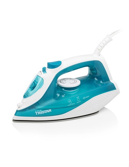 Tristar St-8300 Żelazko Żelazko Parowe Płyta Ceramiczna 2000 W Turkusowy, Biały