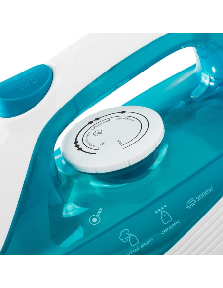 Tristar St-8300 Żelazko Żelazko Parowe Płyta Ceramiczna 2000 W Turkusowy, Biały
