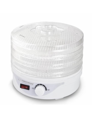 Suszarka Do Grzybów, Warzyw I Owoców Esperanza Délicatesse Ekd003 (250W  Kolor Biały)