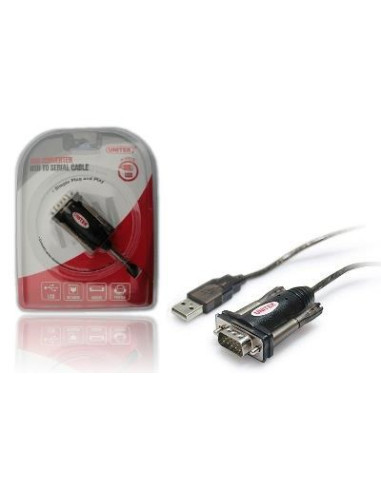 Unitek Y-105A Kabel Równoległy Czarny 1,5 M Usb Typu-A Db-9