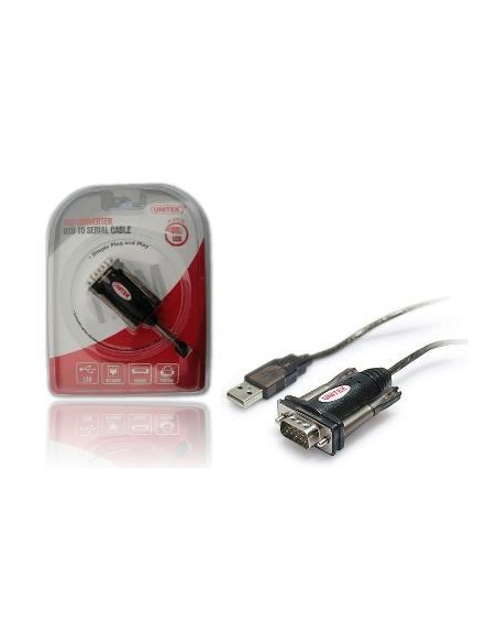 Unitek Y-105A Kabel Równoległy Czarny 1,5 M Usb Typu-A Db-9