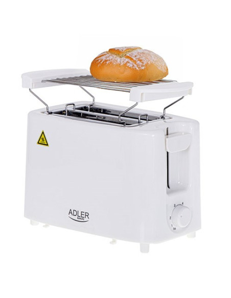 Adler Ad 3223 Toster 6 2 Kaw. 750 W Biały