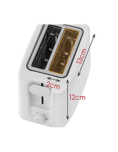 Adler Ad 3223 Toster 6 2 Kaw. 750 W Biały