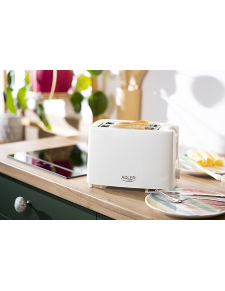 Adler Ad 3223 Toster 6 2 Kaw. 750 W Biały