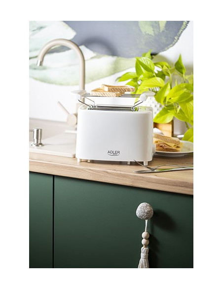 Adler Ad 3223 Toster 6 2 Kaw. 750 W Biały