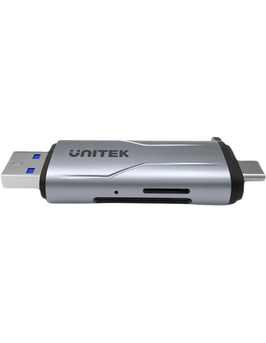 Unitek R1010A Czytnik Kart Usb 3.2 Gen 1 (3.1 Gen 1) Type-A/Type-C Szary