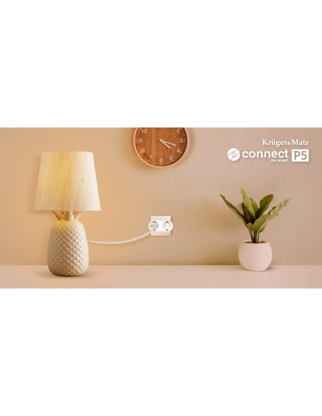 Gniazdo Podwójne Wifi Kruger&Matz Connect P5 Tuya