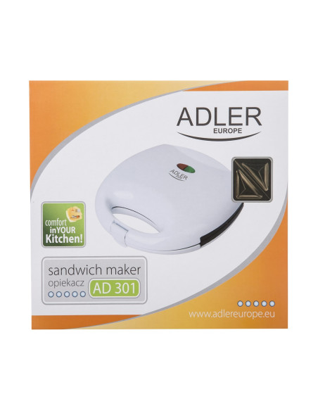 Adler Ad 301 Toster 750 W Biały