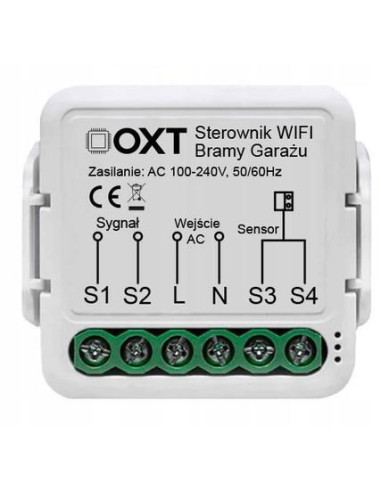 Moduł Oxt Do Bramy Garażu Wi-Fi Tuya (T210Gl) Bez Sensora