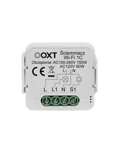 Moduł Oxt Mini Ściemniacz 1 Obwód Wifi Tuya