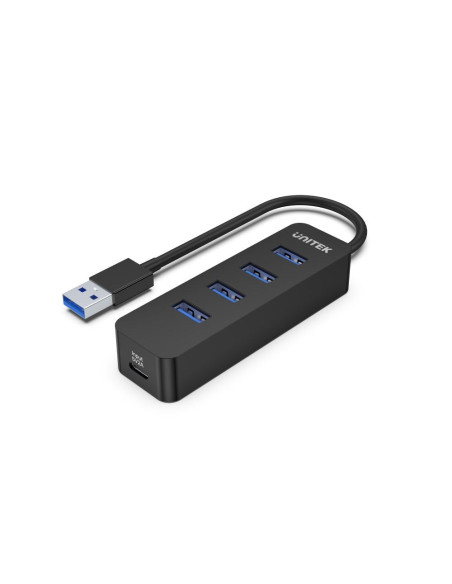 Unitek Uhub Q4 Usb 3.2 Gen 1 (3.1 Gen 1) Type-A 5000 Mbit/S Czarny