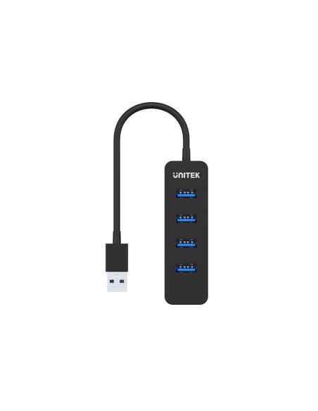 Unitek Uhub Q4 Usb 3.2 Gen 1 (3.1 Gen 1) Type-A 5000 Mbit/S Czarny