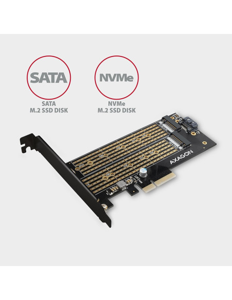 Axagon Pcem2-D Adapter Wewnętrzny M.2, Sata