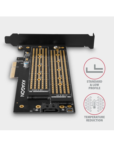 Axagon Pcem2-D Adapter Wewnętrzny M.2, Sata