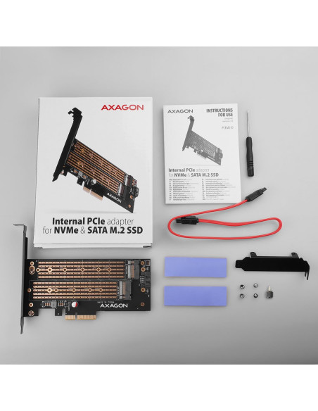 Axagon Pcem2-D Adapter Wewnętrzny M.2, Sata