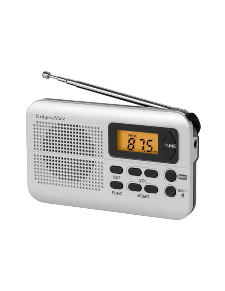 Kruger & Matz Km0819 Radio Przenośne, Szaro-Czarne