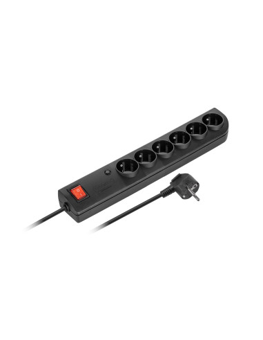 Listwa Przeciwprzepięciowa 6Xz/U 3M Czarna Psf4-603-2