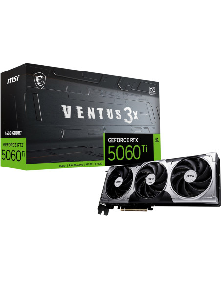 Karta Graficzna Vga Pcie16 Rtx5060Ti 16Gb/Rtx5060Ti 16G Ventus 3X Oc Msi