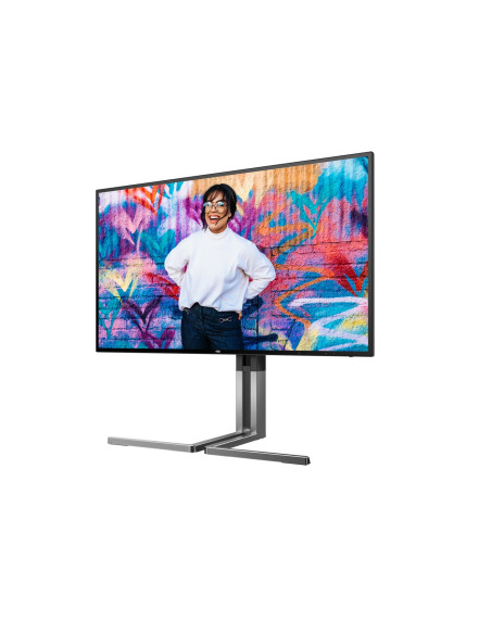 Aoc U27U3Cv Monitor Komputerowy 68,6 Cm (27") 3840 X 2160 Px 4K Ultra Hd Lcd Czarny
