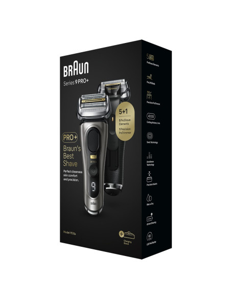 Braun Series 9 Pro+ 9515S Golarka 6 Elementów Metaliczny