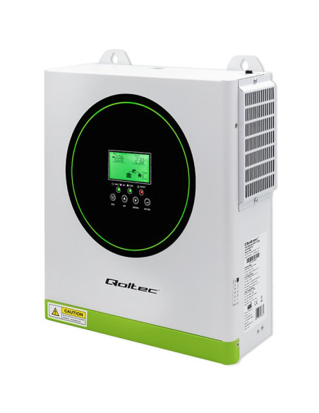 Qoltec Hybrydowy Inwerter Solarny Off-Grid 1500W | 100A | 12V | Mppt | Sinus | Opcja Wi-Fi | Power Factor 1.0