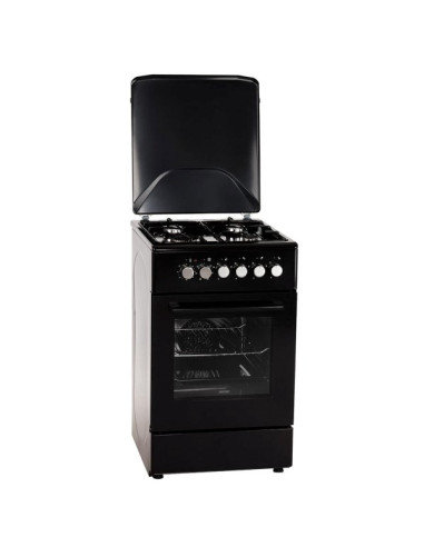 Kuchnia Gazowo-Elektryczna Mpm-56-Kgm-12B Czarna