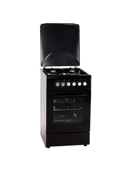 Kuchnia Gazowo-Elektryczna Mpm-56-Kgm-12B Czarna