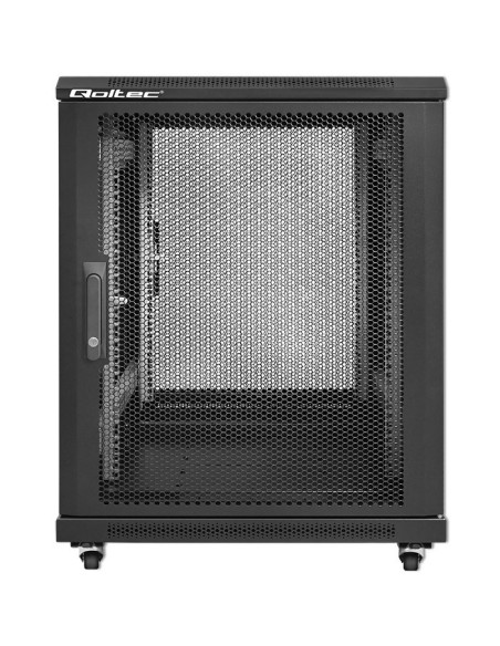 Qoltec Szafa Rack 19" | 15U | 600X855X600 | Perforowane Drzwi