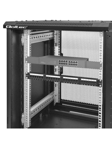 Qoltec Szafa Rack 19" | 15U | 600X855X600 | Perforowane Drzwi