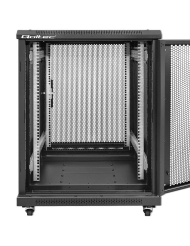 Qoltec Szafa Rack 19" | 15U | 600X855X600 | Perforowane Drzwi
