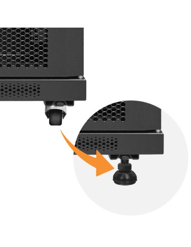 Qoltec Szafa Rack 19" | 15U | 600X855X600 | Perforowane Drzwi