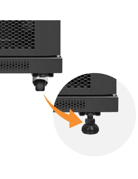 Qoltec Szafa Rack 19" | 15U | 600X855X600 | Perforowane Drzwi