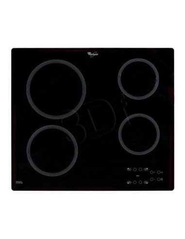 Whirlpool Akt 801/Ne Płyta Kuchenna Czarny Wbudowany 58 Cm Płyta Ceramiczna 4 Stref(Y)