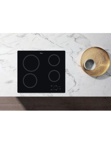 Whirlpool Akt 801/Ne Płyta Kuchenna Czarny Wbudowany 58 Cm Płyta Ceramiczna 4 Stref(Y)