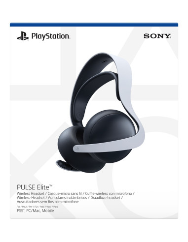 Sony Pulse Elite Zestaw Słuchawkowy Bezprzewodowy Opaska Na Głowę Gaming Bluetooth Czarny, Biały
